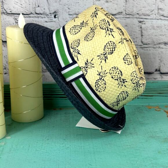 Toby Pineapple Straw Fedora for kids - size: Newborn - Picture 1 of 7